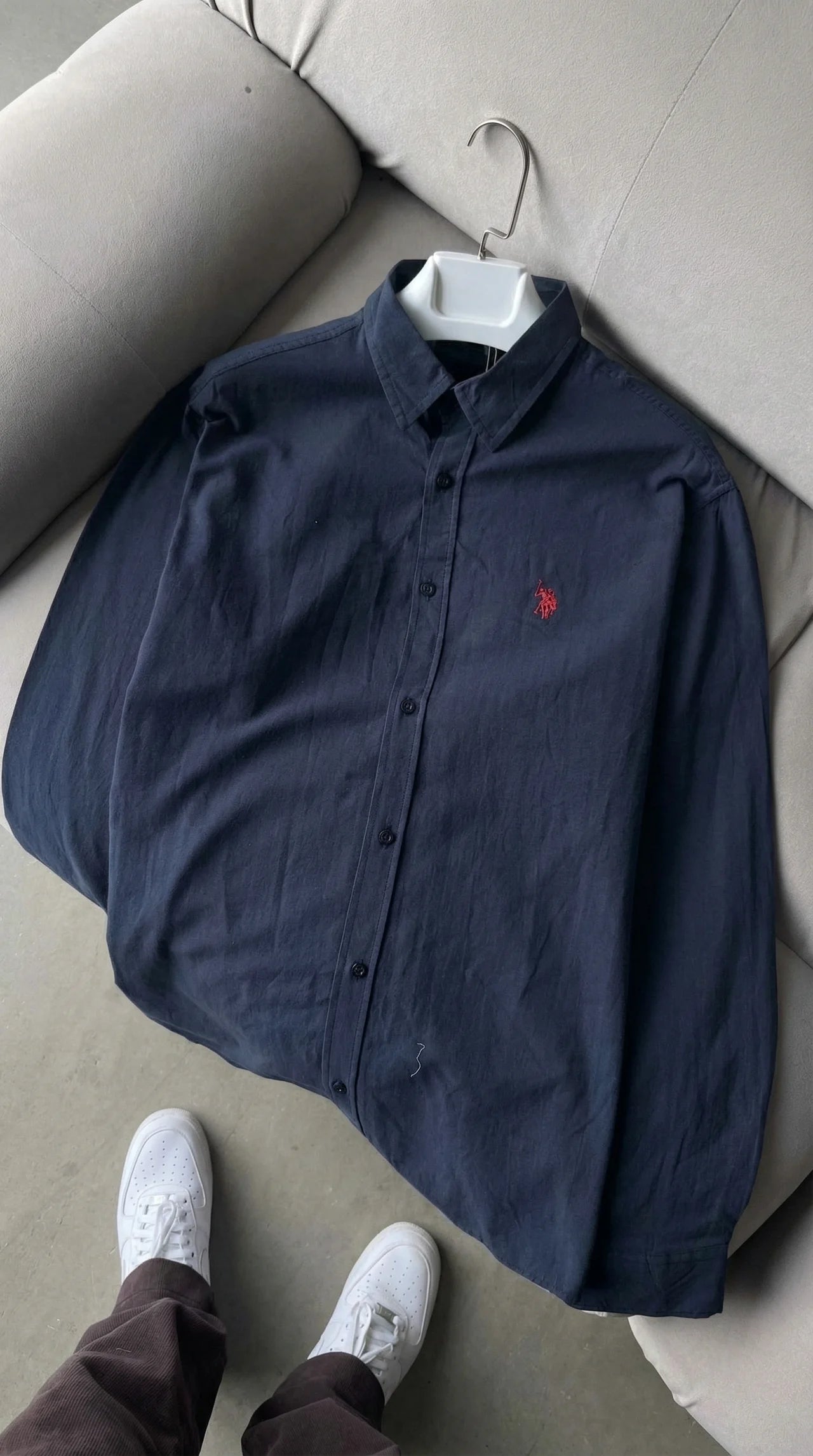 P*lo Lacivert Keten Gömlek