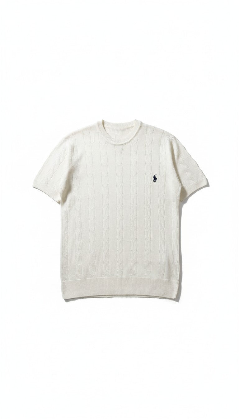 P*lo Beyaz Triko T-Shirt