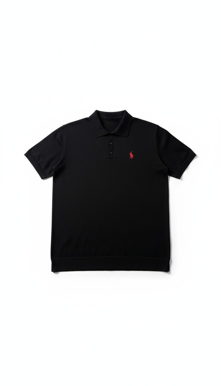 R*lph Lauren Siyah Triko Polo Yaka