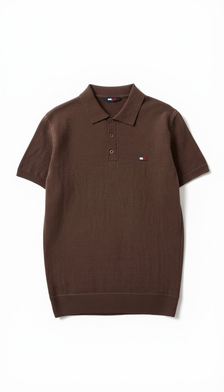 T*mmy Kahve Triko Polo Yaka