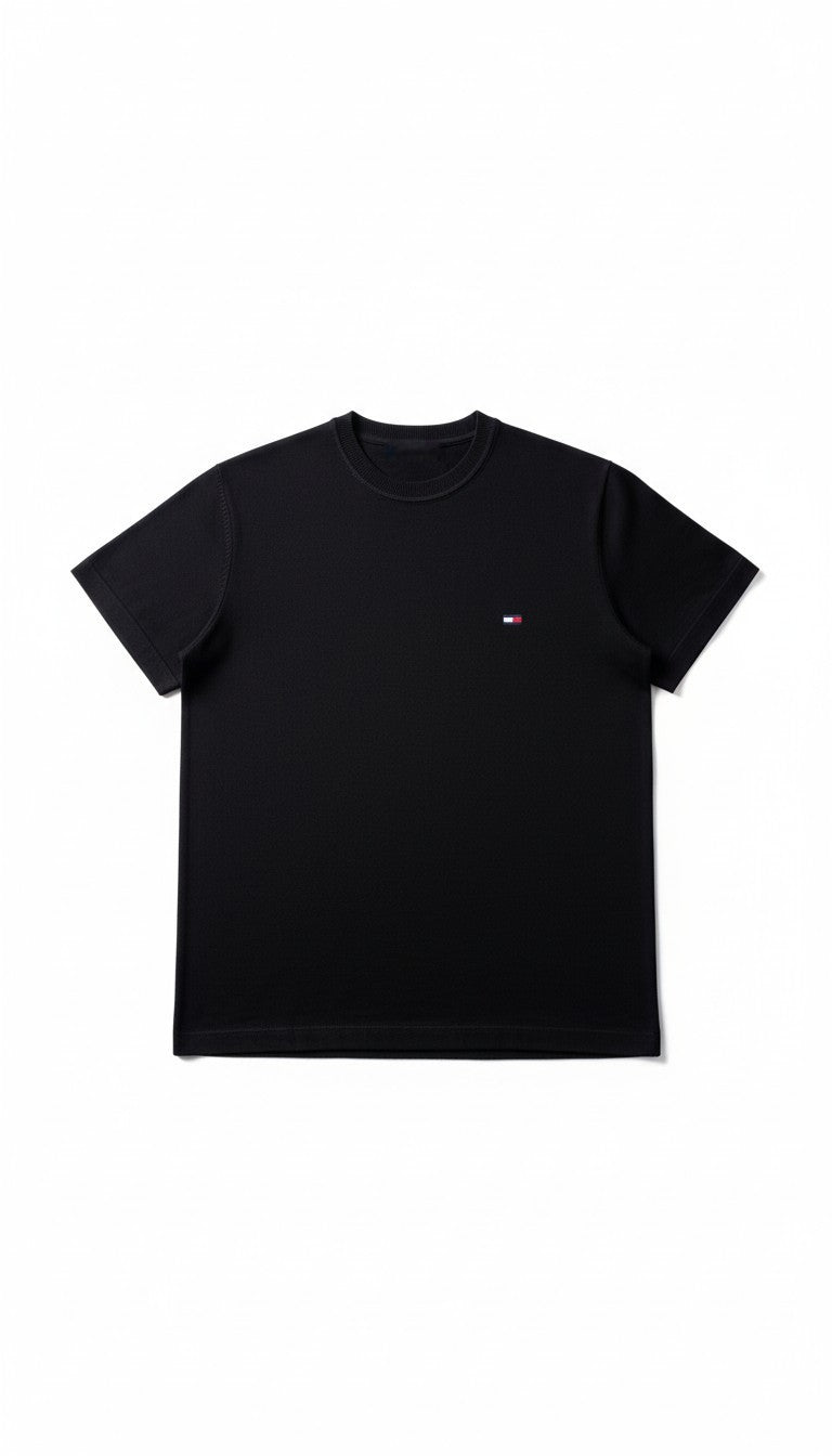 Tommy Siyah Triko T-Shirt